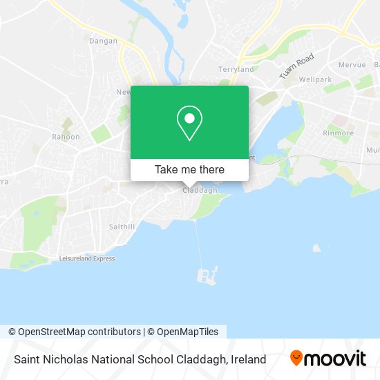 Saint Nicholas National School Claddagh map