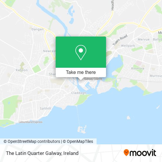 The Latin Quarter Galway map