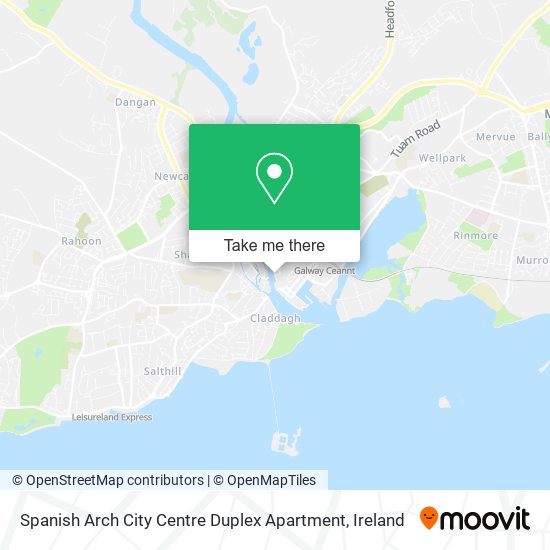 Spanish Arch City Centre Duplex Apartment map