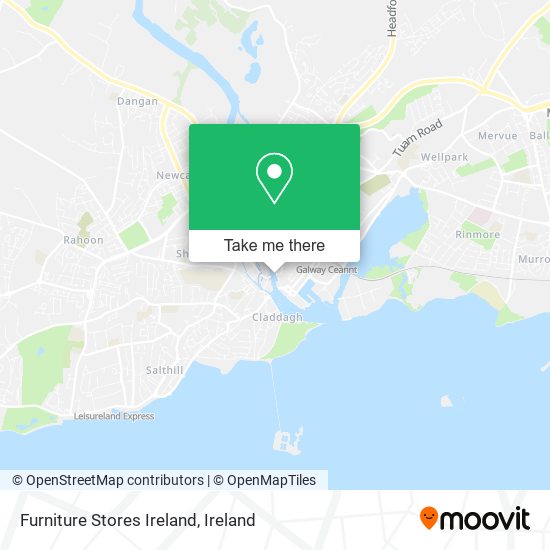 Furniture Stores Ireland map
