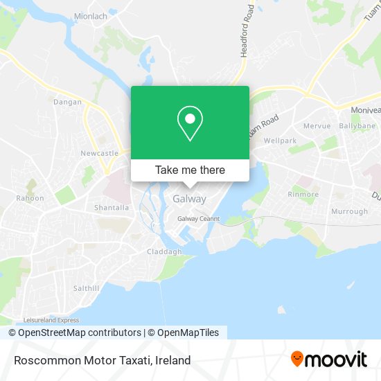 Roscommon Motor Taxati map