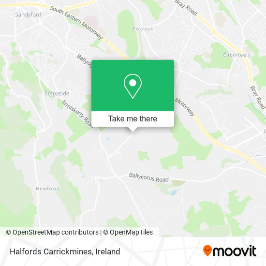 Halfords Carrickmines map