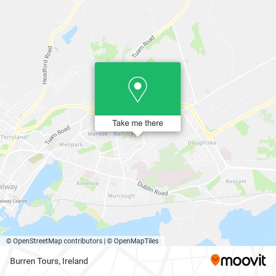 Burren Tours map