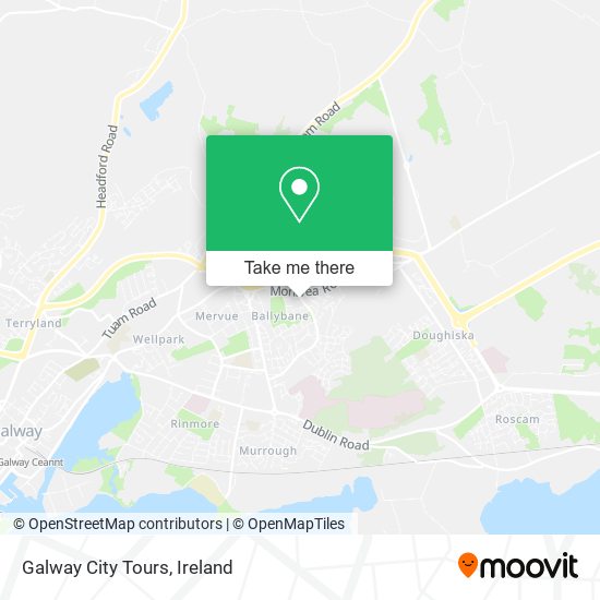 Galway City Tours map