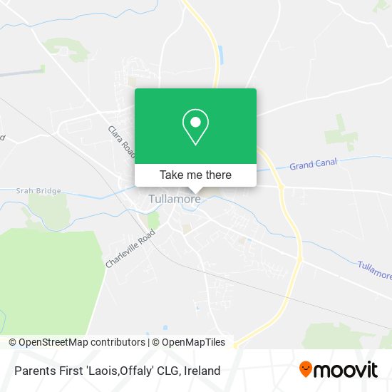 Parents First 'Laois,Offaly' CLG map