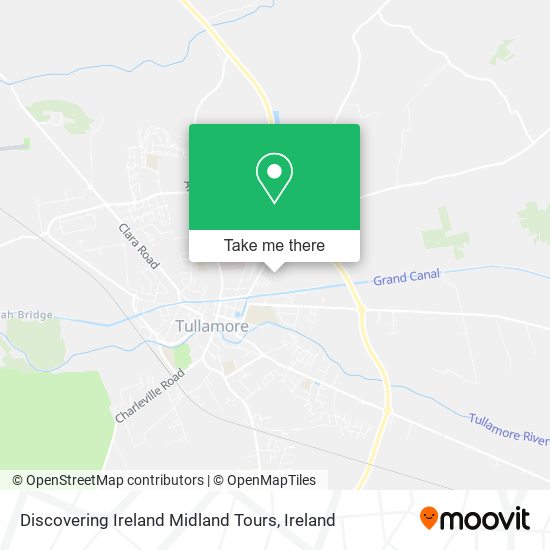 Discovering Ireland Midland Tours map