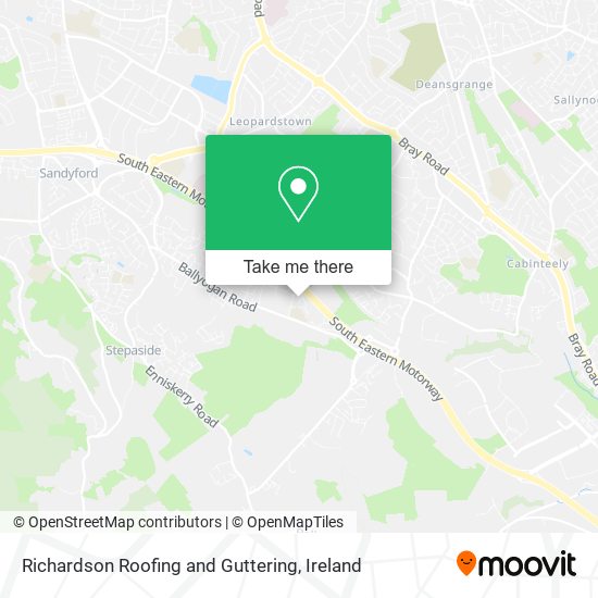 Richardson Roofing and Guttering map