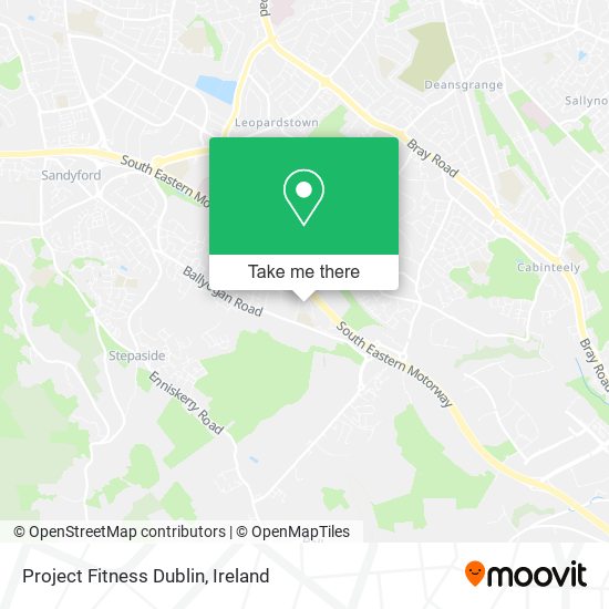 Project Fitness Dublin map