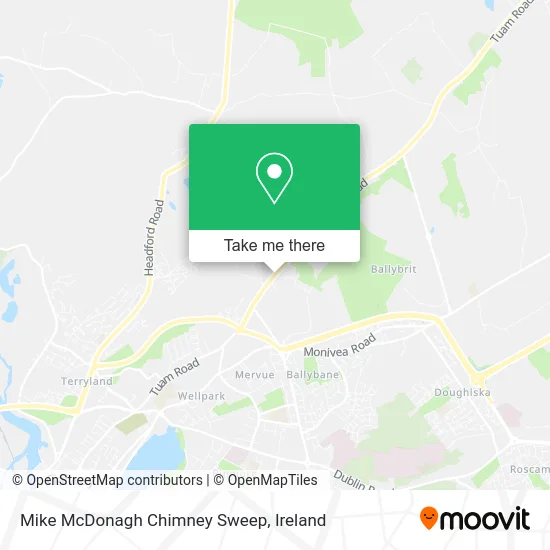 Mike McDonagh Chimney Sweep map