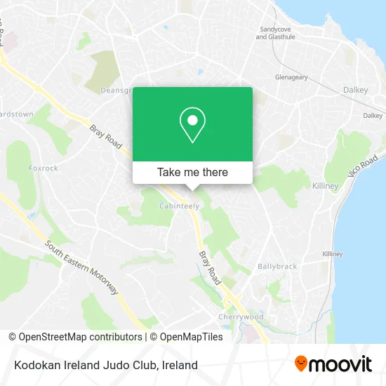 Kodokan Ireland Judo Club map
