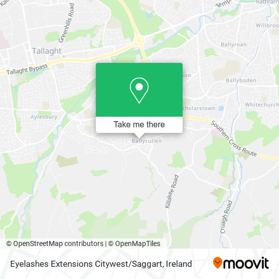 Eyelashes Extensions Citywest / Saggart map