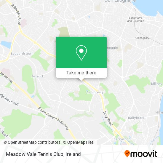 Meadow Vale Tennis Club map