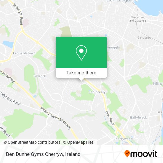 Ben Dunne Gyms Cherryw map