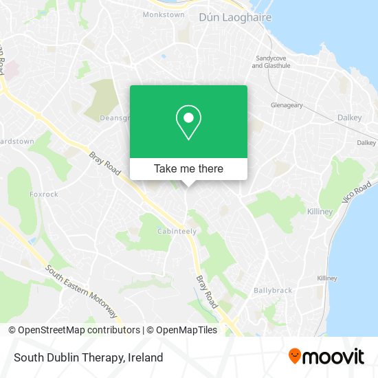 South Dublin Therapy map