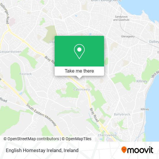 English Homestay Ireland map