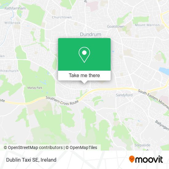 Dublin Taxi SE map