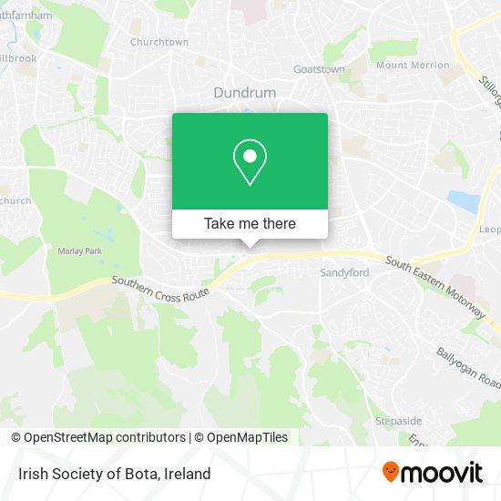 Irish Society of Bota map