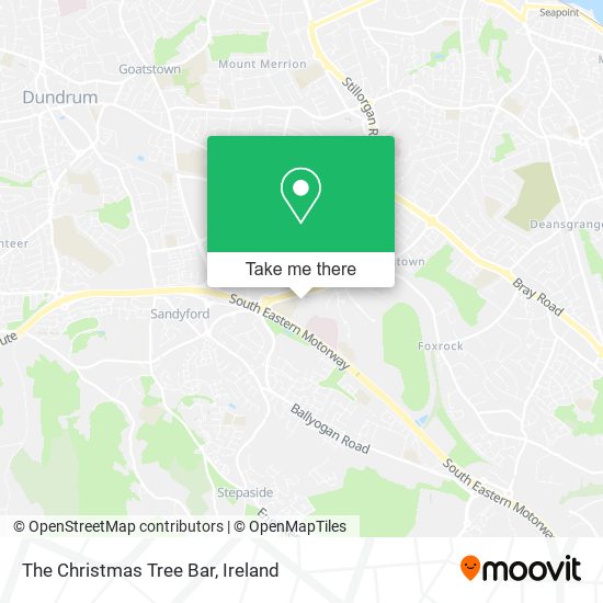The Christmas Tree Bar map