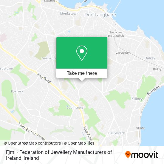 Fjmi - Federation of Jewellery Manufacturers of Ireland map