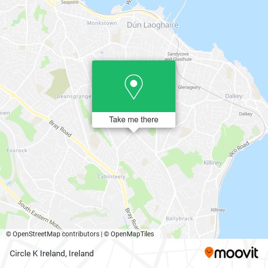 Circle K Ireland map