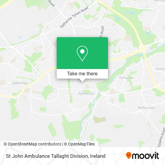 St John Ambulance Tallaght Division map