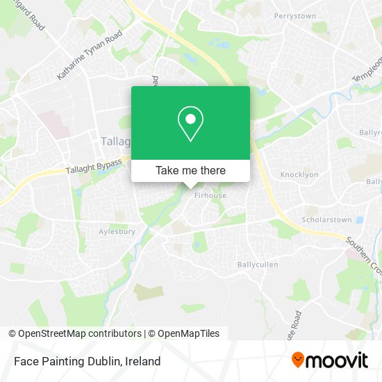 Face Painting Dublin map