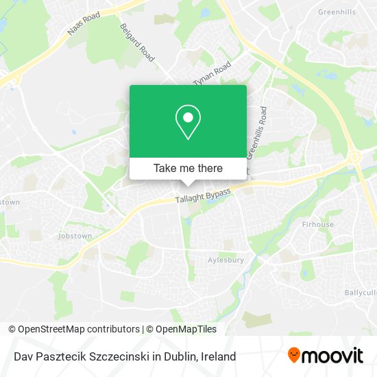 Dav Pasztecik Szczecinski in Dublin map