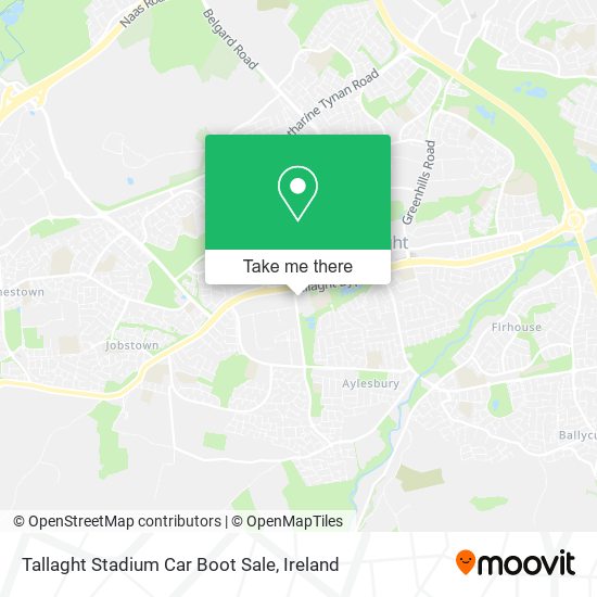 Tallaght Stadium Car Boot Sale plan