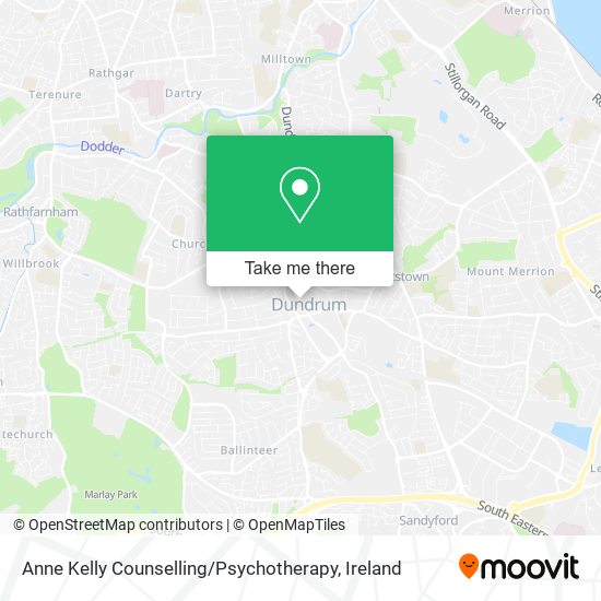 Anne Kelly Counselling / Psychotherapy map