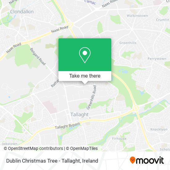 Dublin Christmas Tree - Tallaght map