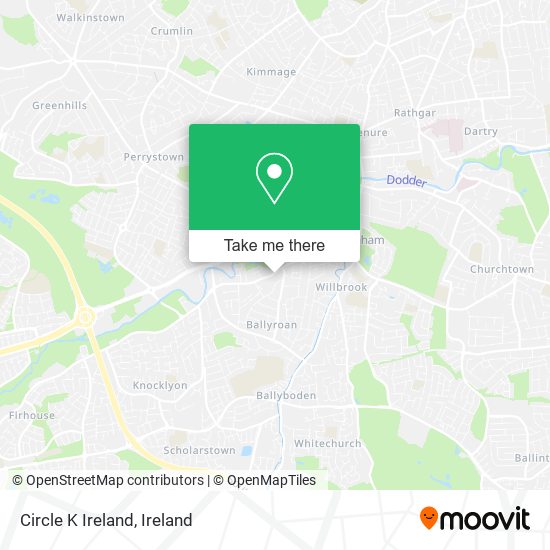 Circle K Ireland map