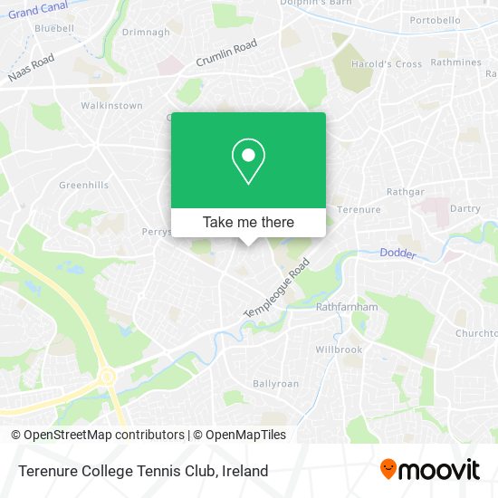 Terenure College Tennis Club map