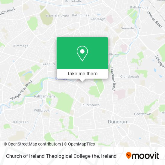 Church of Ireland Theological College the map