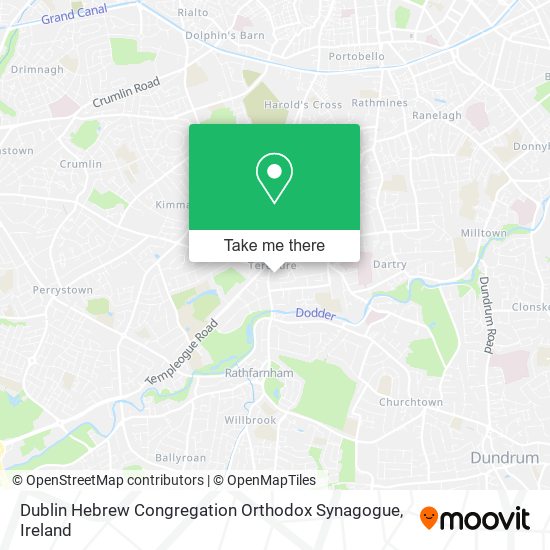 Dublin Hebrew Congregation Orthodox Synagogue map