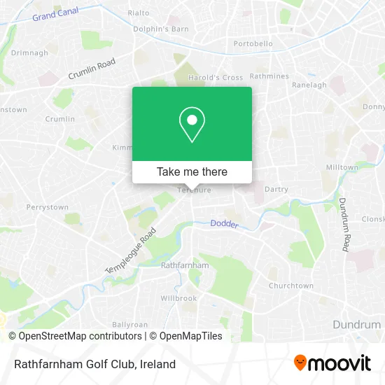 Rathfarnham Golf Club map