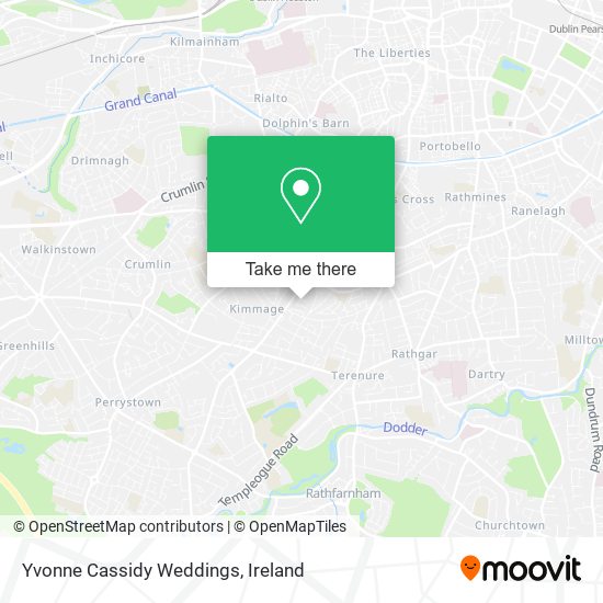Yvonne Cassidy Weddings map
