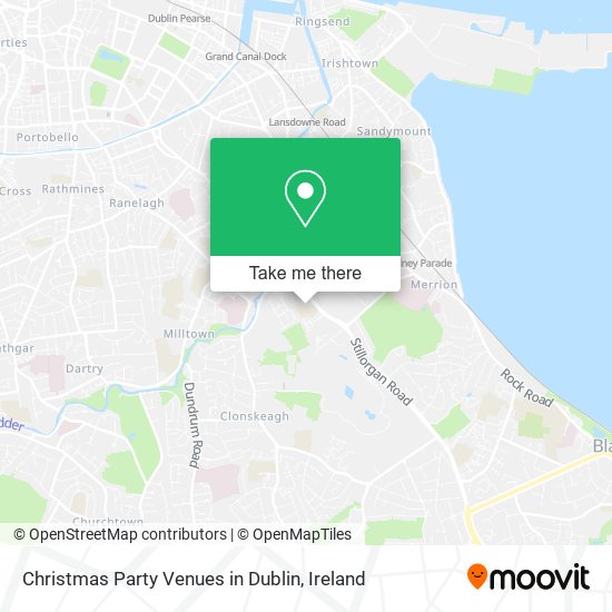 Christmas Party Venues in Dublin map