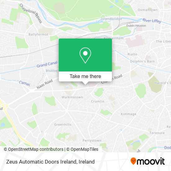 Zeus Automatic Doors Ireland map