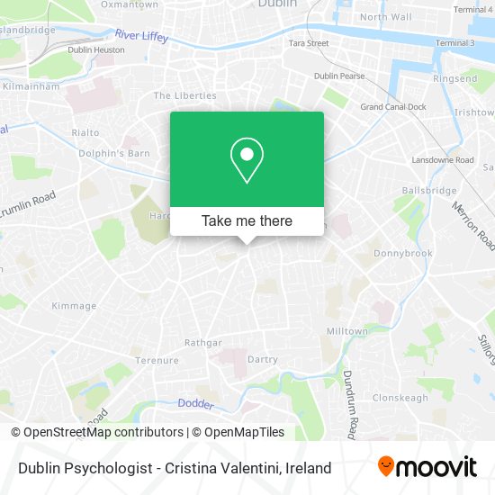 Dublin Psychologist - Cristina Valentini map