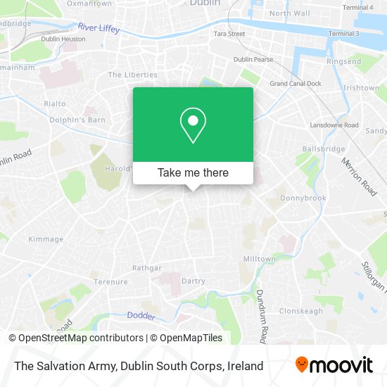 The Salvation Army, Dublin South Corps map