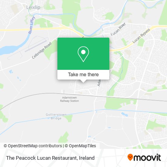 The Peacock Lucan Restaurant map