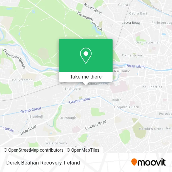 Derek Beahan Recovery map