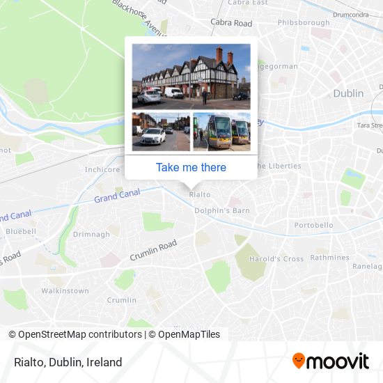 Rialto, Dublin map