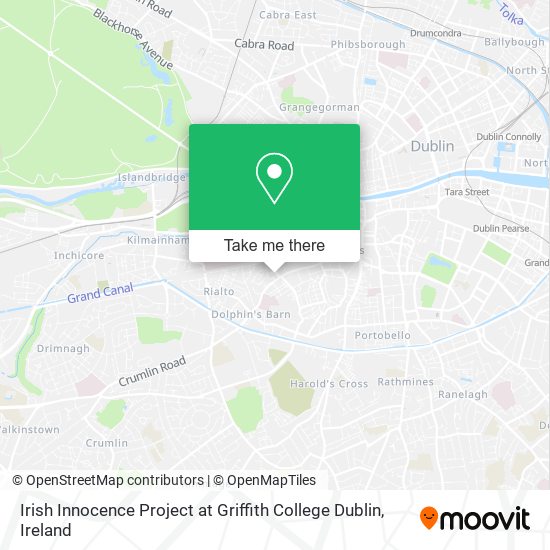 Irish Innocence Project at Griffith College Dublin plan