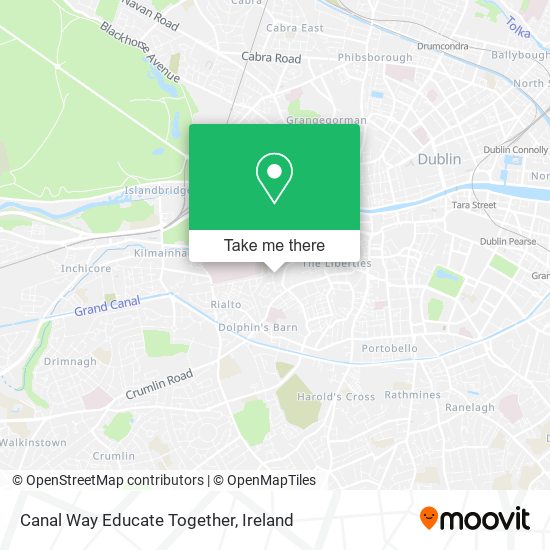 Canal Way Educate Together map