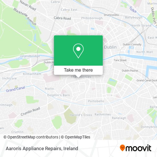 Aaron's Appliance Repairs map