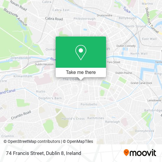 74 Francis Street, Dublin 8 map