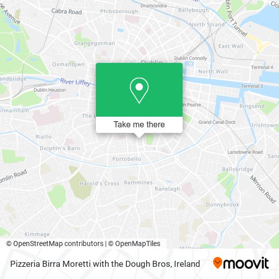 Pizzeria Birra Moretti with the Dough Bros map