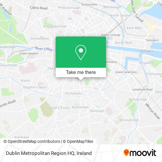Dublin Metropolitan Region HQ map
