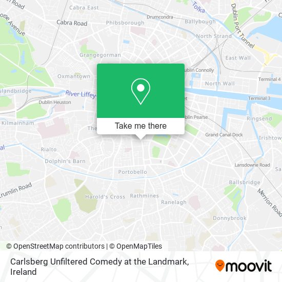 Carlsberg Unfiltered Comedy at the Landmark map